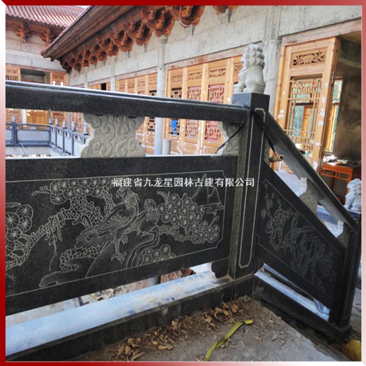 寺廟石雕欄桿圖片