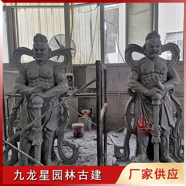 石雕哼哈二將圖片